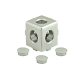 14154, 14135 - 2 and 3 Way - Light Squared Corner Connector