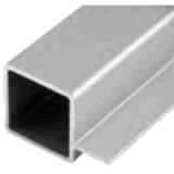 9005 - 1'' Square - Single Flanged Tube