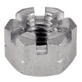 Reference 62619 - Hexagon slotted and castle nut DIN 935 - Stainless steel A1