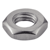 Reference 62640 - Low hexagonal thin nut left hand thread DIN 439 - Stainless steel A2