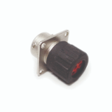 Receptacle, Size 10, RT0W0106SNHECXX - ECOMATE, Square Flange Receptacle, Size 10, 6 Position, Pin, Silicone Seal, End Cap