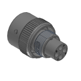 Plug, Size 10, RT06104PNH03SS - ECOMATE, Plug, 4 Position, Male, Shell Size 10, Silicone Seal