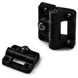 O460 - HINGE WITH ADJUSTABLE FRICTION AND THROUGH HOLE