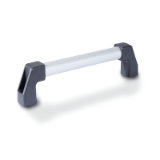 GN 667 - Cabinet "U" handles, Tube aluminum / Stainless Steel, mounting from the operator's side