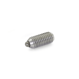 GN 615.4 BSN - Spring plungers, with bolt, with internal hexagon, Type BSN, Stainless Steel, high spring load