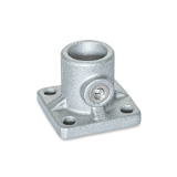 GN 162.8 - Base Plate Connector Clamps, Aluminum, with grub screw, Stainless Steel