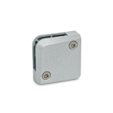 GN 939 - Panel Support Clamps, Zinc Die Casting, for Glass and Plastic Panels, Type E, Corner clamp