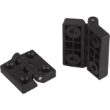 K1004 - Hinges plastic with fastening holes