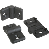 K0438 - Hinges plastic, lift-off, with guide tabs