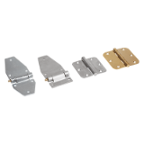 K1347 - Strap hinges stainless steel with grease nipple