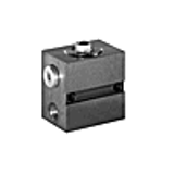 M 502 - Block cylinder single-acting with cross hole/BSPP Port, without spring return traverse