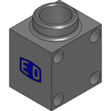 PLCF-B EO - Cetop square flange 90° elbow connection