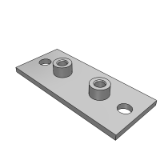 APL A - Components, DIN 3015, part 1, weld/screw plate, long