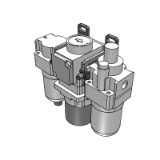 New Modular Type F.R.L. Units (Built-in Pressure Gauge)