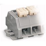 261-202/332-000 TO 261-212/332-000 - 4-CONDUCTOR TERMINAL STRIP PUSH BUTTONS ON ONE SIDE WITH FIXING FLANGE
