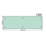 850-819/002-000 - Flange plate, F300 flange plate, WxH (295x95 mm), blind