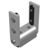 40-4430, 40-4430-Black - Right Angle Living Hinges - 40 Series - Right Angle Universal Living Hinge w/ Straight Arms