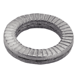Reference 64530 - NORDLOCK® double serrated bounded washer with slope effect - Stainless steel A4