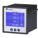 AD-LU 70 FE-PB - Three-phase digital power meter with integrated current transformers for front panel mounting, TFT display and PROFIBUS interface