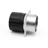 RT0W01210SNHECR - Receptacle, Square Flange, 10 Positions, Female, Shell Size 12, and End Cap with Reduced Diameter Seal