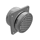 Receptacle, Size 24, RT002448SKNH03 - ECOMATE, Receptacle, Square Flange, 48 Position, Female, Shell Size 24, with Silicone Seal, IP69K