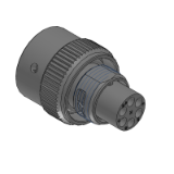 Plug, Size 10, RT0W6106PNH03SS - ECOMATE, Plug, 6 Position, Shell Size 10, Silicone Seal, Pin