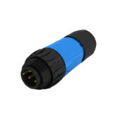 C01620H003 - Standard Male Cable Connectors - 3 Position Straight, with Contacts