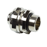 ISO straight fitting,Compact, male, IP 65 nickel plated brass - FCEN fittings Nickel