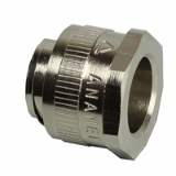 Box connector,fixed, IP 40 nickel plated brass - FCEN fittings Nickel