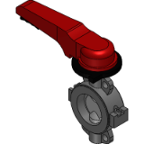 Butterfly valve type 55 - Lever type - DIN
