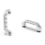 BK38.0709 - Bridge handles / solid handles made from aluminium with through bore