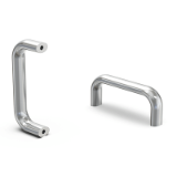 BK38.0713.INOX - Bridge handles made from stainless steel with short dead-end thread