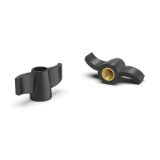 BK38.0006 - Wing knobs / wing knob nuts with through thread