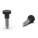 BK29.0042.INOX - Index bolts without stop, fine-pitch thread, without hexagon, stainless steel quality