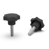 BK36.0016 - Star knob screws, soft touch, similar to DIN 6336