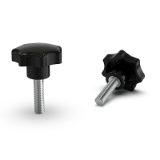 BK37.0005 - Star knob screws, made from thermoset, similar to DIN 6336