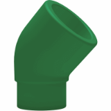 BR PP-RCT Elbow 45° f-m green
