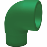 BR PP-RCT Elbow 90° f-m green