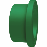BR PP-RCT Flange adaptor socket grooved green