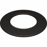 Flat gasket ring-EPDM/NBR with steel-inlay for flange adaptor socket grooved black