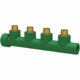 BR PP-RCT-Bronze/LFB Transition-Manifold male-thread-con cascadable green