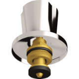 BR Valve straight concealed upper-part-brass with handle bar