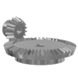 Conical gears type ''A'' ratio 1:3 module 2,5 - Conical straight toothed gears type ''A''