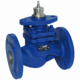 2-way globe valve (pressure released), Flange, PN 25
