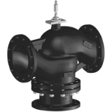 3-way globe valve, Flange, PN 16