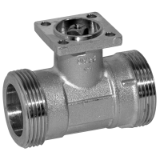 2-way Characterised control valve, External Thread