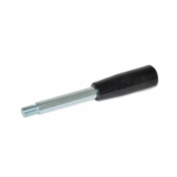 GN310 - Gear lever handles, Steel, zinc plated, Type E, Cylindrical knob GN519