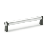 GN333.1 A - Tubular handles, Type A, Mounting from the back (threaded blind bore)