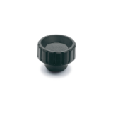 GN590.5 - Knurled nuts, Bushing Stainless Steel, Type E, with threaded blind bore