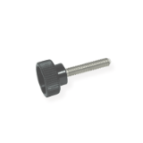 GN421.10 - Hollow knurled knobs, with tip